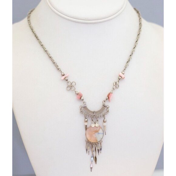 17 inch, Vintage Celestial Elven Circular Geometric Necklace - CP1 - Picture 2 of 3